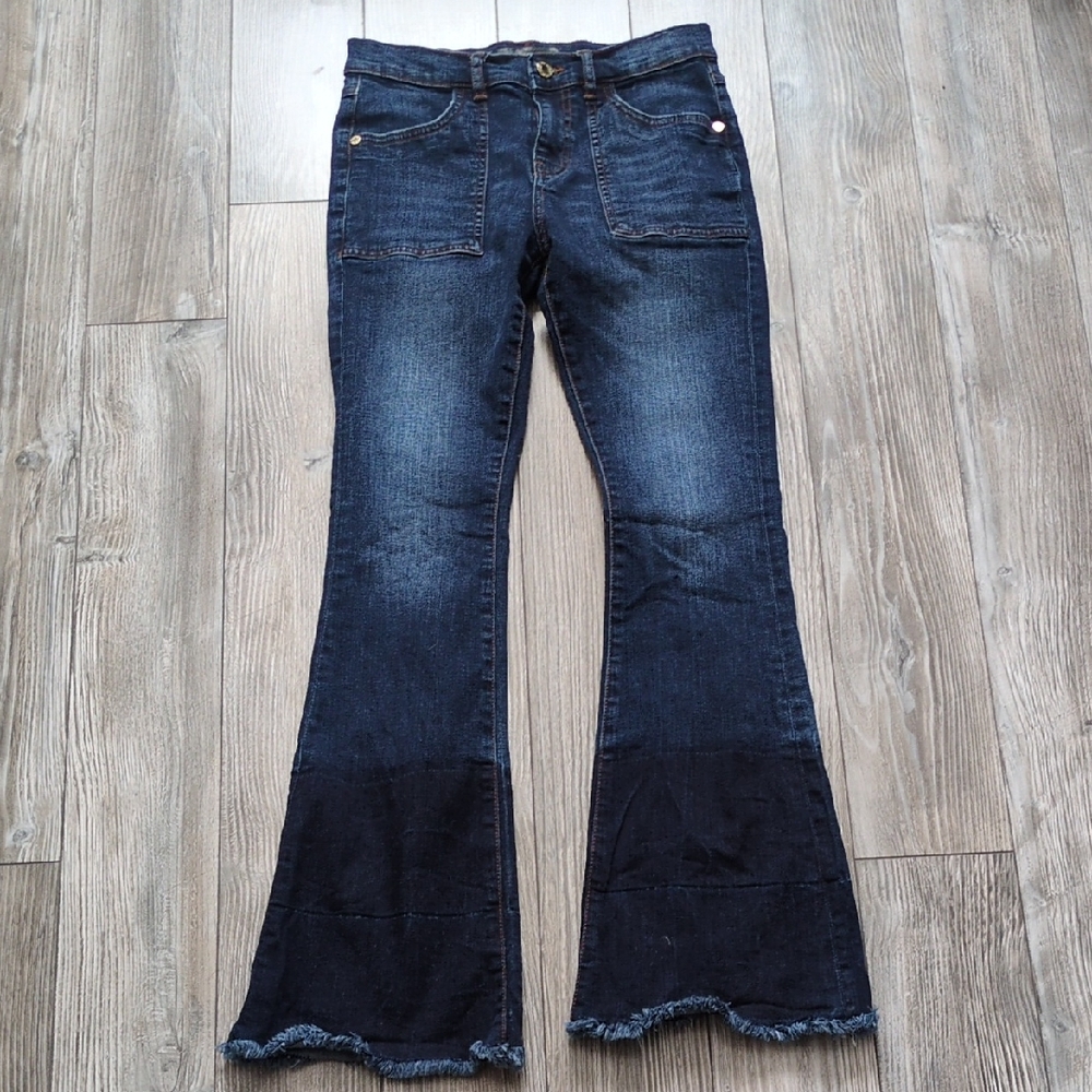 Guess Dark Blue Flared Girls Jeans Size 14